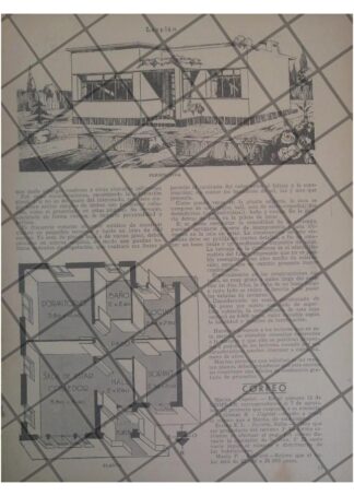 AFICHE RETRO PLANOS DEL ARQUITECTO VICTOR A. MARTORELL /2