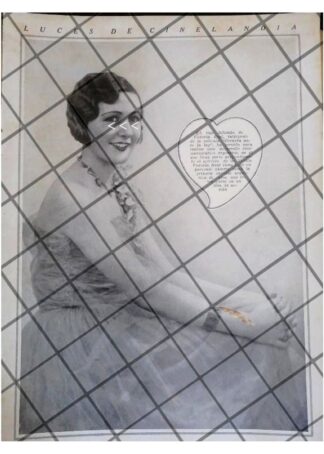 AFICHE ANTIGUO LA ACTRIZ VICTORIA REAL 1929
