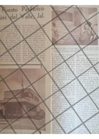 AFICHE RETRO INAUGURAN CLINICA IMSS. ATEMAJAC, JAL 1951