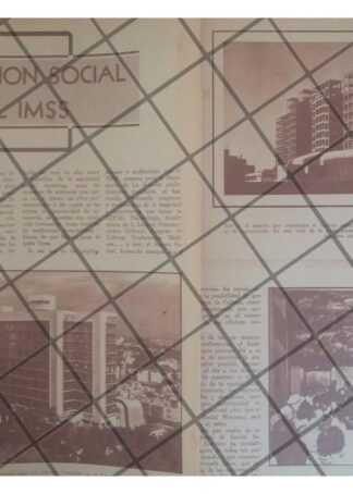 AFICHE RETRO INAUGURAN EDIFICIO DEL I.M.S.S 1951