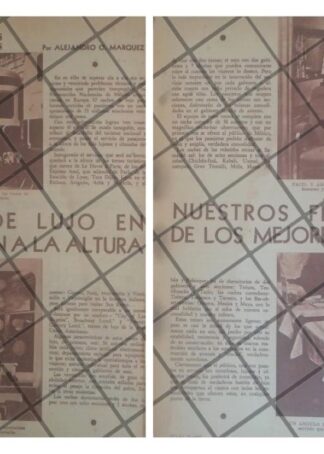 AFICHE RETRO INAUGURAN EL TREN DE PRIMERA CLASE 1953