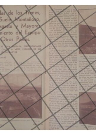 AFICHE RETRO SITUACION DE LOS TRENES MEXICANOS 1952