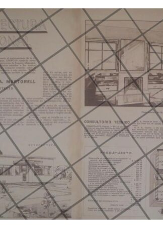 AFICHE RETRO PLANOS DEL ARQUITECTO VICTOR A. MARTORELL /7