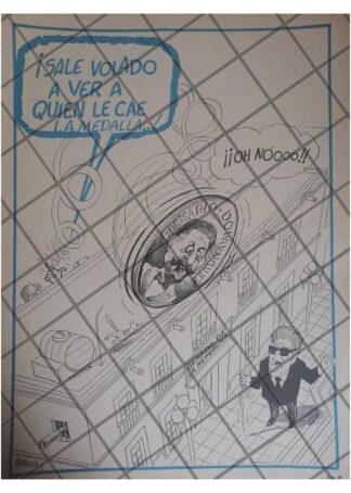 CARICATURA RETRO DE JESUS CASTRUITA /FIDEL VELAZQUEZ
