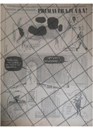 CARICATURA POLITICA RETRO DE JESUS CASTRUITA 1979 /6
