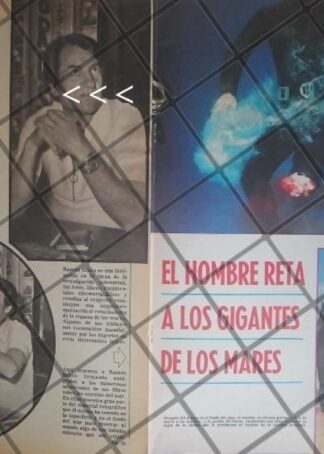 AFICHE RETRO ENTREVISTA AL BIOLOGO RAMON BRAVO 1979