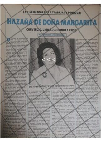 AFICHE RETRO MARGARITA LOPEZ PORTILLO SALVA CINE 1979