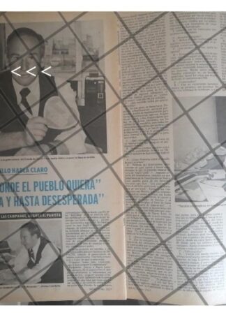 AFICHE RETRO ENTREVISTA A JOSE ANGEL CONCHELLO 1979