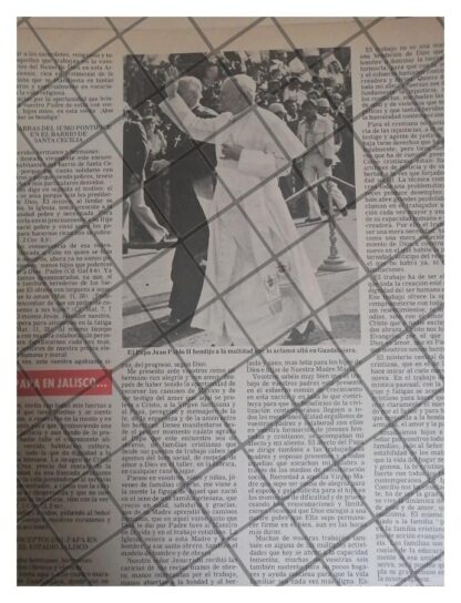 AFICHE RETRO EL PAPA JUAN PABLO EN JALISCO 1979 - Image 2
