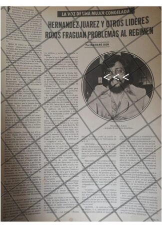 AFICHE RETRO FRANCISCO HERNANDEZ JUAREZ ACUSADO 1949