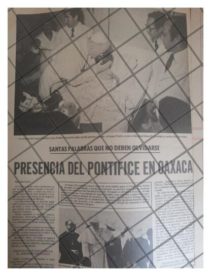 AFICHE RETRO EL PAPA JUAN PABLO EN OAXACA 1979 - Image 3