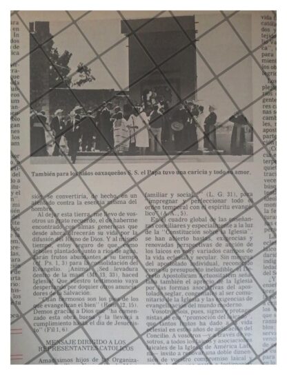 AFICHE RETRO EL PAPA JUAN PABLO EN OAXACA 1979 - Image 2