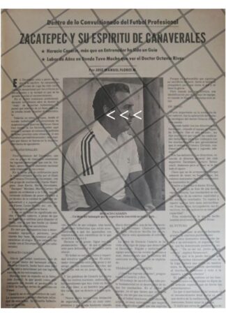 AFICHE RETRO HORACIO CASARIN Y CLUB ZACATEPEC 1979
