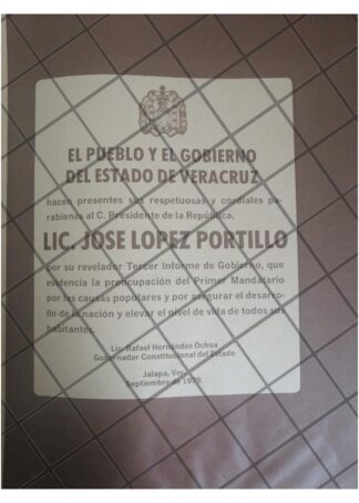 AFICHE POLITICO RETRO VERACRUZ FELICITA A LOPEZ PORTILLO 79