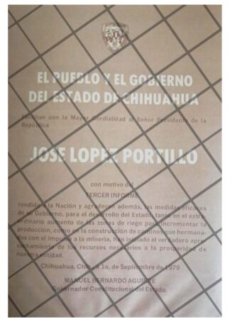 AFICHE POLITICO RETRO CHIHUAHUA FELICITA LOPEZ PORTILLO 79