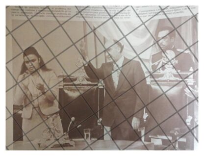 AFICHE RETRO. BEATRIZ PAREDEZ Y LOPEZ PORTILLO 1979 - Image 2