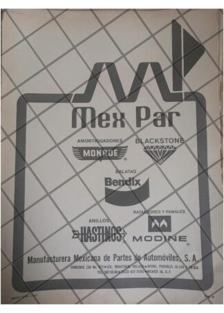 AFICHE RETRO EMPRESA MEXPAR S.A 1979 /2