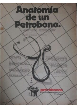 AFICHE RETRO NACEN LOS PETROBONOS EN MEXICO 1978