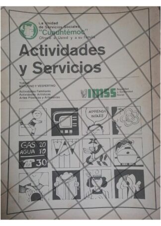 AFICHE RETRO CURSOS DEL IMSS UNIDAD CUAUHTEMOC 1977