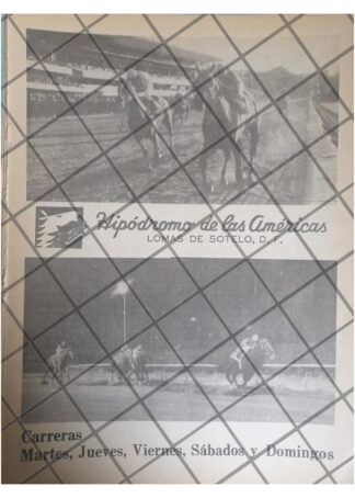 AFICHE RETRO HIPODROMO DE LAS AMERICAS 1980 /25