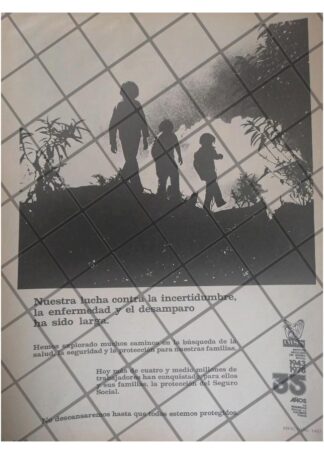 AFICHE RETRO CAMPAÑA DEL I.M.S.S. 35 ANIVERSARIO 1978