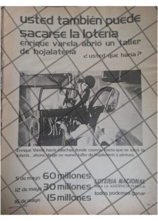 AFICHE ANTIGUO LOTERIA NACIONAL 1979 /240