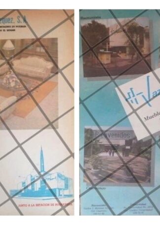 2 AFICHES RETRO MUEBLERIA HERMANOS VAZQUEZ 1980s