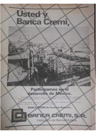 AFICHE RETRO BANCO BANCA CREMI 1977 /17