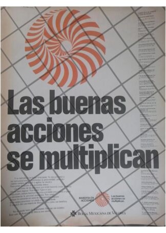AFICHE RETRO BOLSA MEXICANA DE VALORES 1979 /4