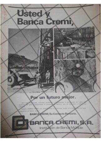AFICHE RETRO BANCO BANCA CREMI 1979 /15
