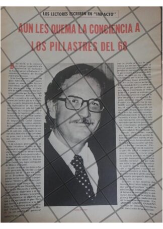 AFICHE RETRO. PRENSA ATACA A CARLOS FUENTES 1979