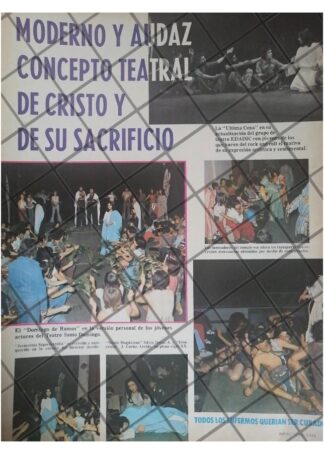 AFICHE RETRO TEATRO SANTO DOMINGO, LA PASION 1979