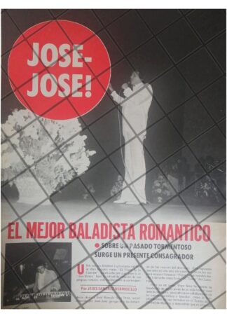 AFICHE RETRO TRIUNFA JOSE JOSE 1977
