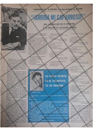 AFICHE RETRO FERRUSQUILLA Y CANCION INEDITA 1977