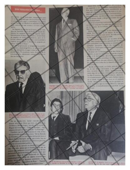 AFICHE RETRO MUERE AL ACTOR JULIAN SOLER 1977 - Image 2
