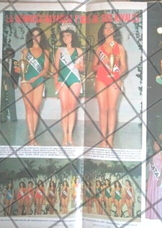 AFICHE RETRO SEÑORITA MEXICO 1979. MARIA DIAZ TEJADA 1979