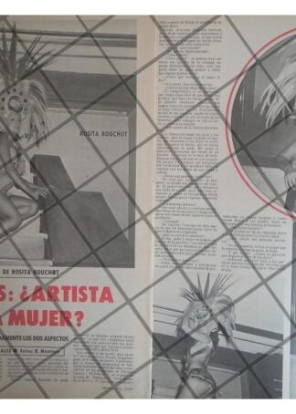 AFICHE RETRO LA VEDETTE ROSITA BOUCHOT 1979