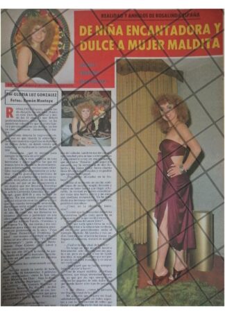 AFICHE RETRO LA ACTRIZ. ROSALINDA ESPAÑA 1979