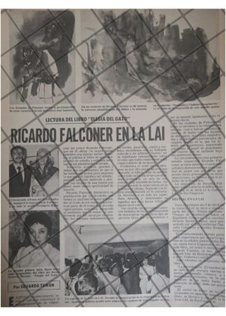 AFICHE RETRO PINTOR. RICARDO FALCONER, GALERIA LAI. 1977