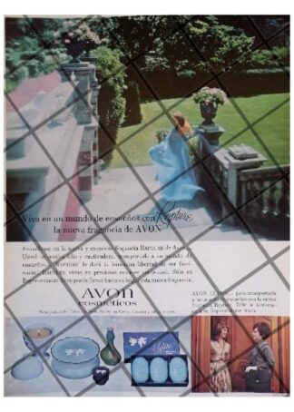 CARTEL PUBLICITARIO RETRO COSMETICOS AVON 1966 /26