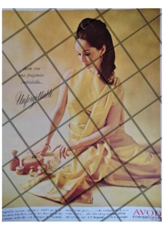 CARTEL PUBLICITARIO RETRO COSMETICOS AVON 1967 /24