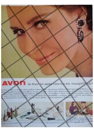 CARTEL PUBLICITARIO RETRO COSMETICOS AVON 1967 /23