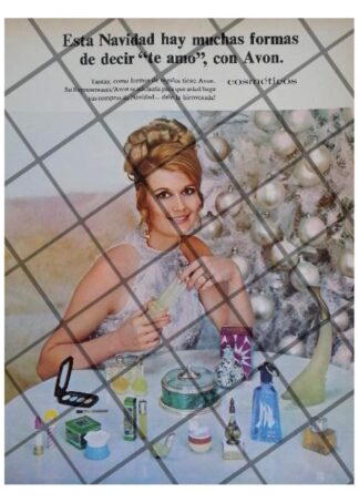 CARTEL PUBLICITARIO RETRO COSMETICOS AVON 1969 /22