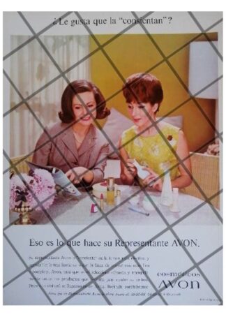 CARTEL PUBLICITARIO RETRO COSMETICOS AVON 1965 /19