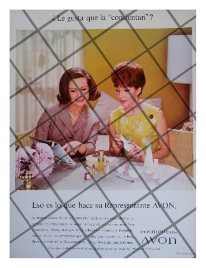 CARTEL PUBLICITARIO RETRO COSMETICOS AVON 1965 /19