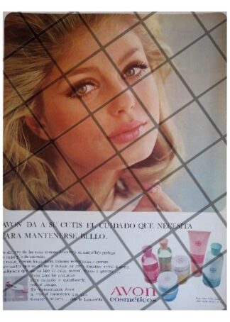 CARTEL PUBLICITARIO RETRO COSMETICOS AVON 1969 /17