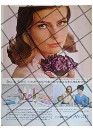 CARTEL PUBLICITARIO RETRO COSMETICOS AVON 1965 /13