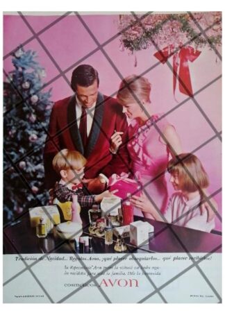 CARTEL PUBLICITARIO RETRO COSMETICOS AVON 1964 /11