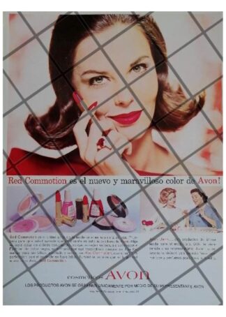 CARTEL PUBLICITARIO RETRO COSMETICOS AVON 1963 /7