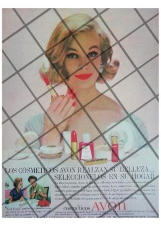 CARTEL PUBLICITARIO RETRO COSMETICOS AVON 1961 /5